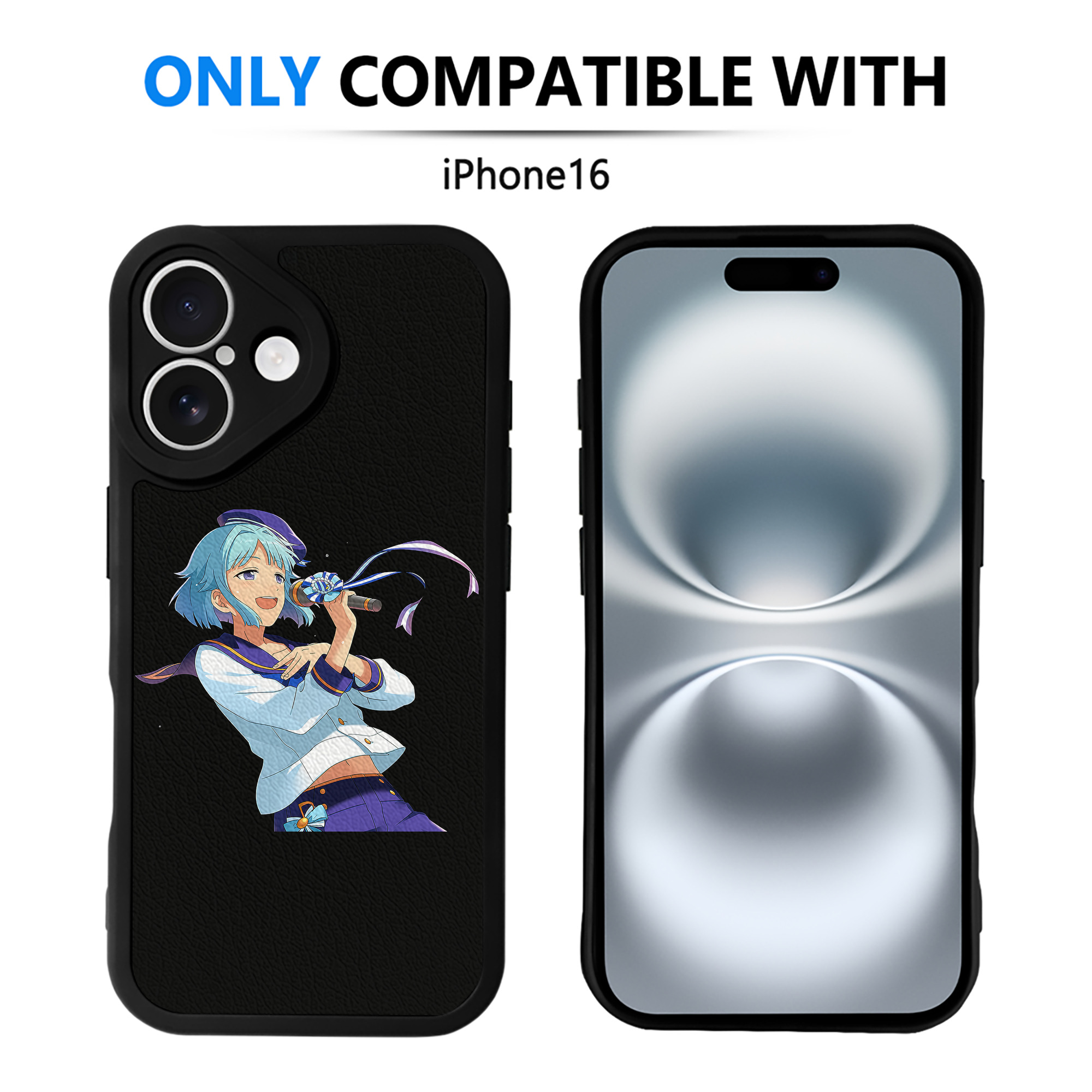 （画像用） あんさんぶるスターズ! Ensemble Stars 【iPhone 16シリーズ対応】シリコンスマホケース（レザー調） 材質：シリコン